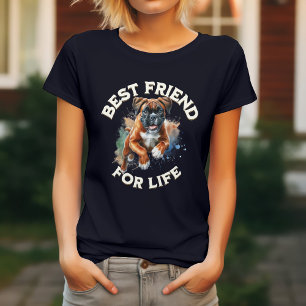 T-shirt Meilleur ami pour la vie du chien Boxer