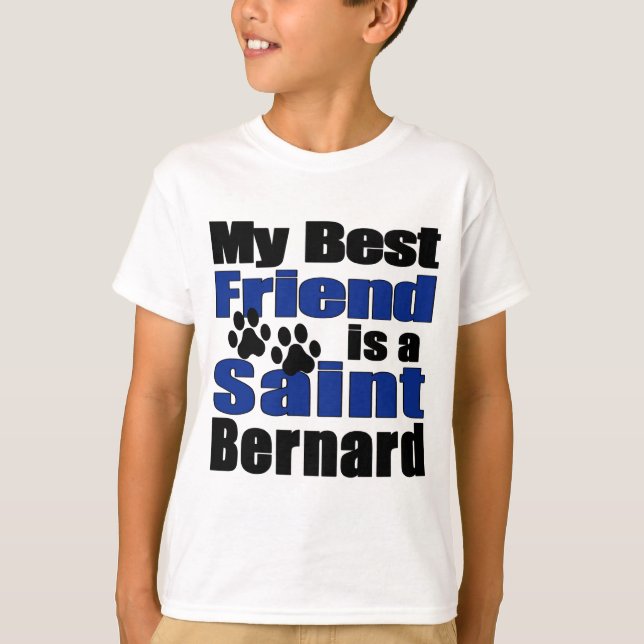 T-shirt Meilleur ami Saint-Bernard (Devant)