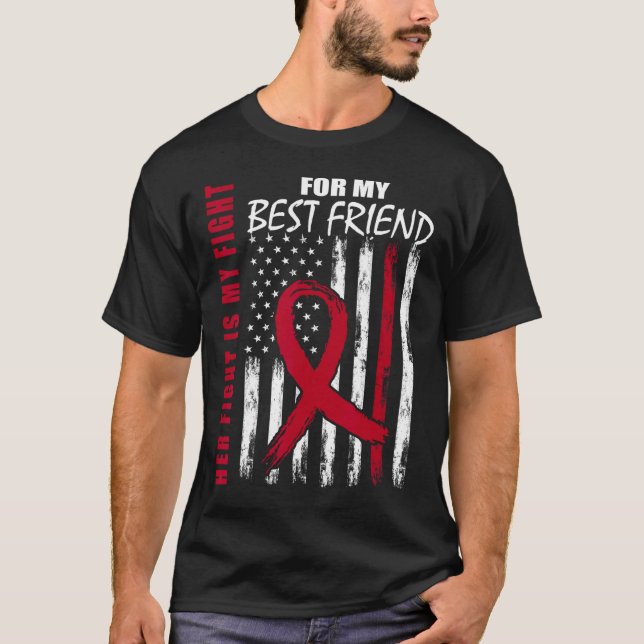 T-shirt Meilleur ami sensibilisation au myélome multiple D (Devant)