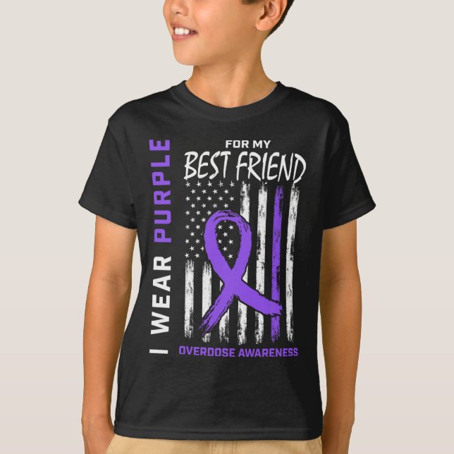T-shirt Meilleur Ami Surdose Éléments de sensibilisation A (Devant)