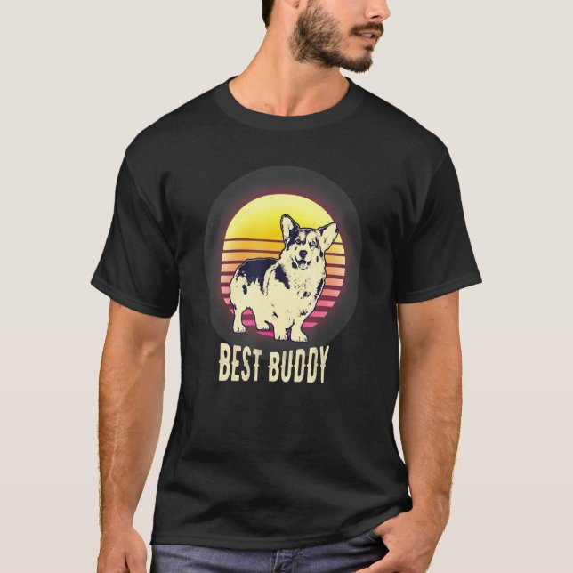 T-shirt Meilleur ami Welsh Corgi (Devant)