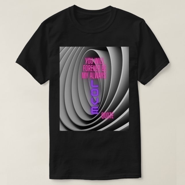 T-shirt Meilleur amour Quoteslove Design 1 (Design devant)