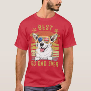 T-shirt Meilleur Amoureux des chiens Vintage Corgi Papa62