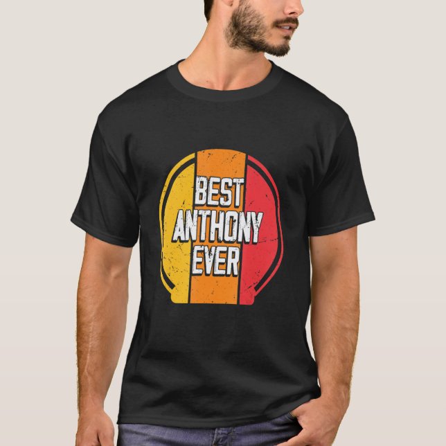 T-shirt Meilleur Anthony Jamais Drôle Anthony Nom (Devant)