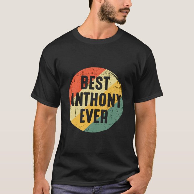 T-shirt Meilleur Anthony pour le nom Anthony (Devant)