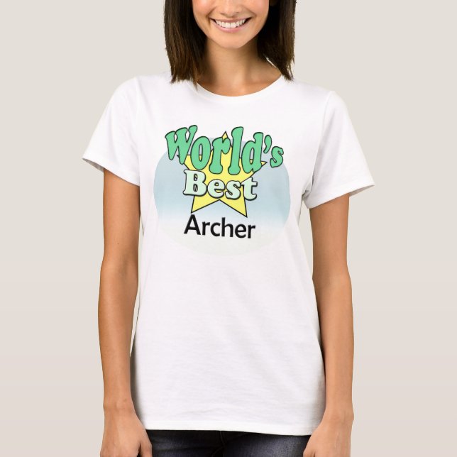 T-shirt Meilleur Archer du monde (Devant)