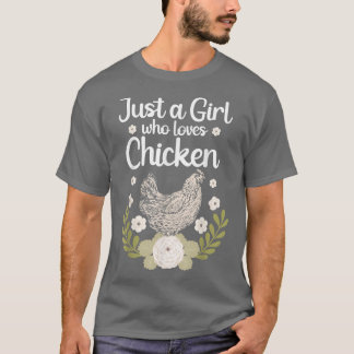 T-shirt Meilleur Art De Poulets Pour Farmer Girls Femmes A