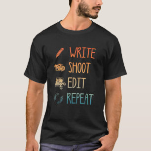 T-shirt Meilleur Art de Réalisateur de Film Pour Hommes Fe