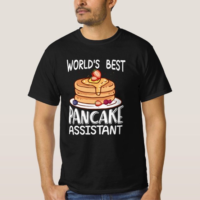 T-shirt Meilleur assistant crêpe du monde (Devant)