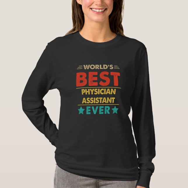 T-shirt Meilleur assistant de médecin rétro du monde (Devant)