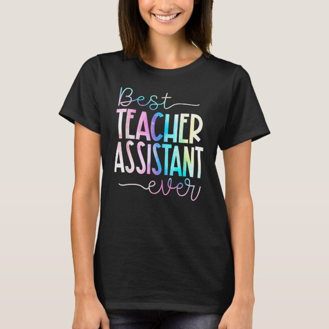 T-shirt Meilleur Assistant Enseignant Appréciation de l'en (Devant)