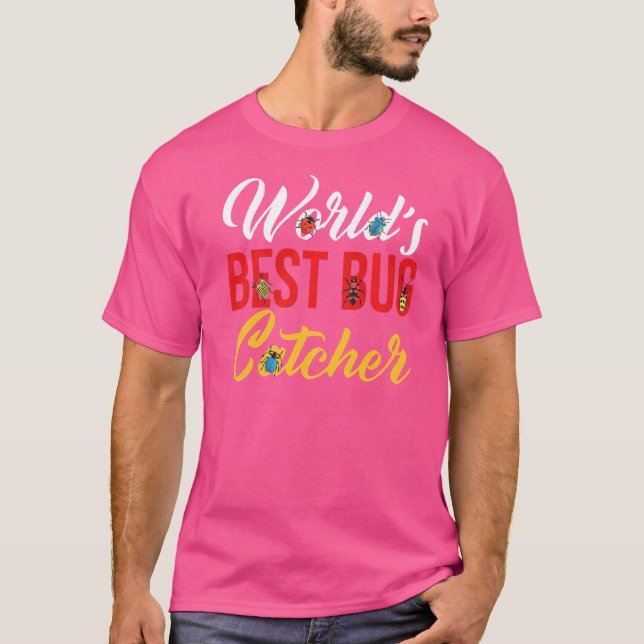 T-shirt Meilleur attrapeur de bugs au monde Petits et gran (Devant)