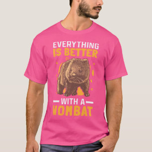 T-shirt Meilleur Avec Wombat Australia Marsupial Wombat