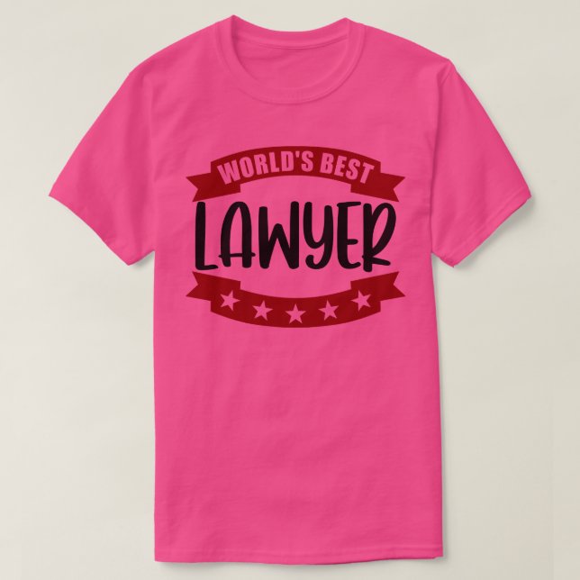 T-shirt Meilleur avocat du monde 1 (Design devant)