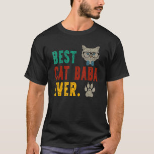 T-shirt Meilleur Baba Chat pour Papa Fête des Pères Cadeau