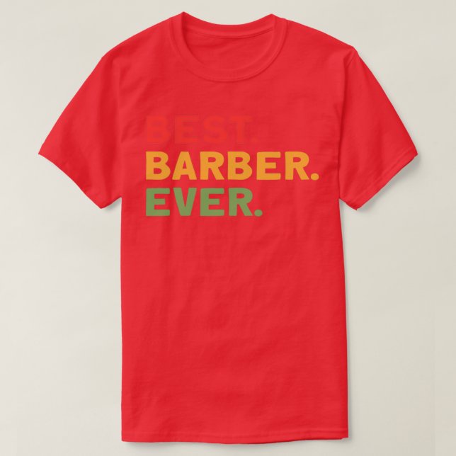 T-shirt Meilleur Barber Jamais Barber Cadeau Pour Haivaiss (Design devant)