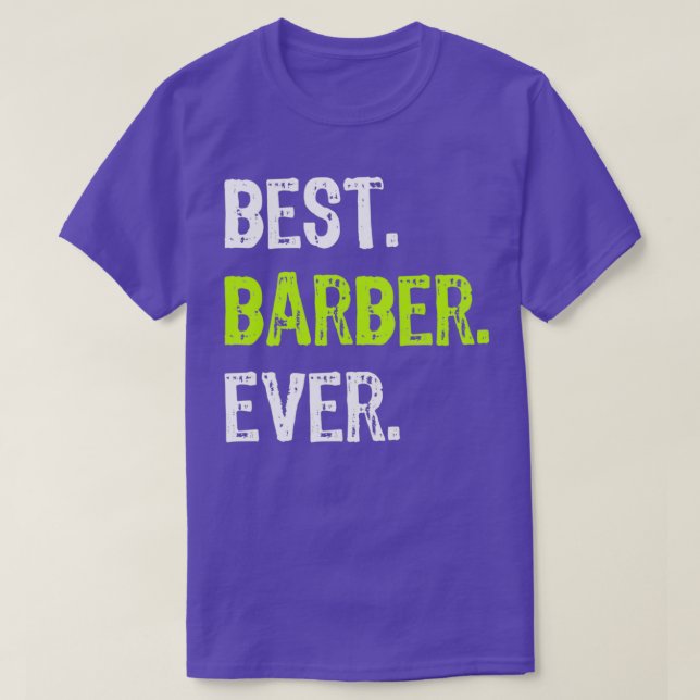 T-shirt Meilleur Barber Jamais Drôle Cadeau (Design devant)