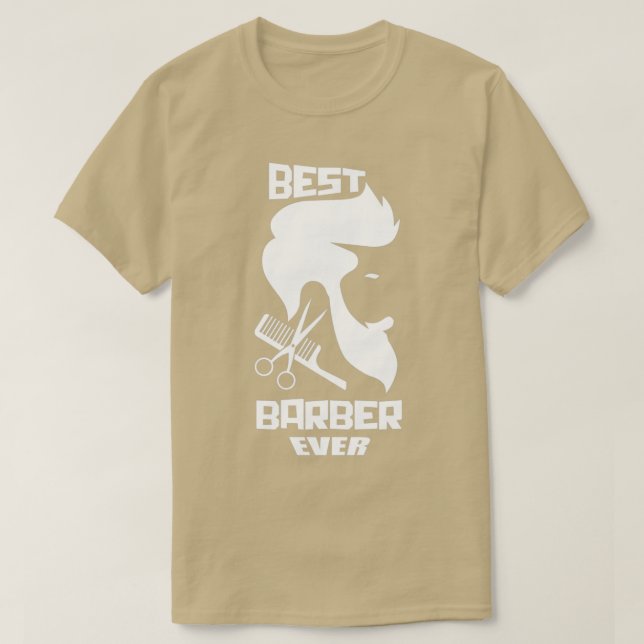 T-shirt Meilleur Barbier jamais conçu pour un coiffeur ou  (Design devant)