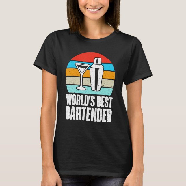 T-shirt Meilleur barman mondial (Devant)