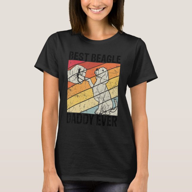 T-shirt Meilleur Beagle Daddy Ever chien Daddy (Devant)