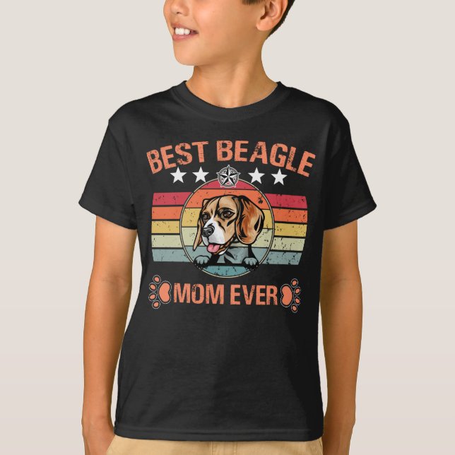 T-shirt Meilleur Beagle maman jamais (Devant)
