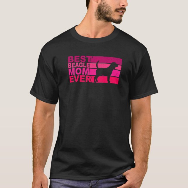 T-shirt Meilleur Beagle maman jamais (Devant)