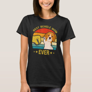 T-shirt Meilleur Beagle Maman Jamais Rétro Vintage Chiot