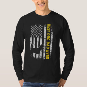 T-shirt Meilleur Beagle père jamais américain Drapeau père