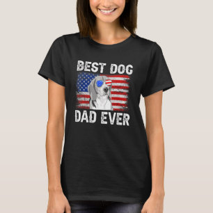 T-shirt Meilleur Beagle père jamais American Drapeau 4 Jui