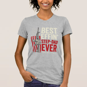 T-shirt Meilleur beau-père Effin jamais Vintage Vector pat