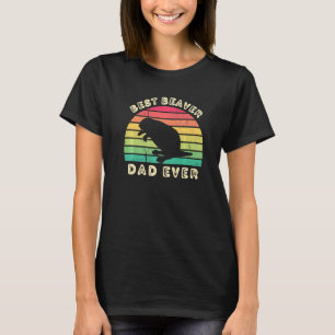 T-shirt Meilleur Beaver Papa Ever pour hommes fête des pèr