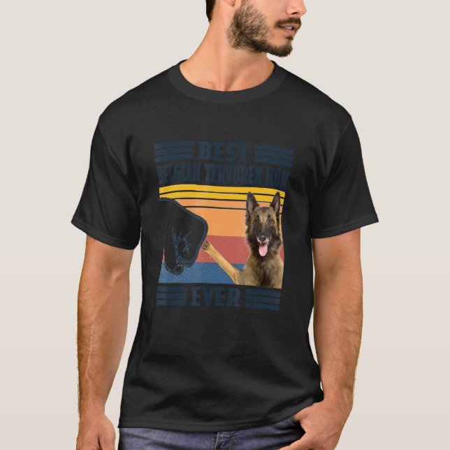 T-shirt Meilleur Belge Tervuren Maman Ever Chien Maman Mèr (Devant)