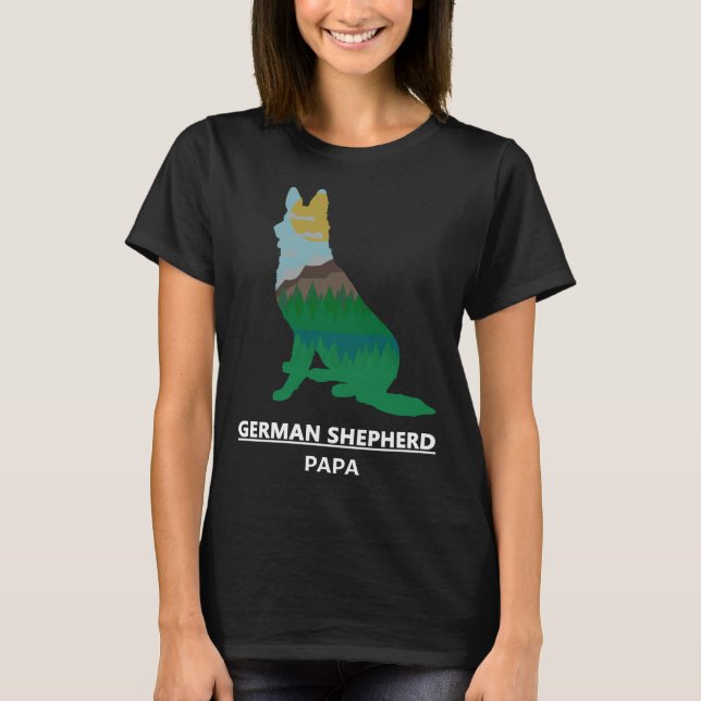 T-shirt Meilleur Berger Allemand Papa (Devant)