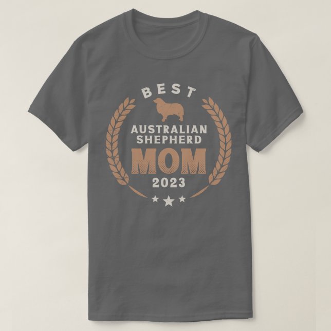 T-shirt Meilleur berger australien Maman 2023 (Design devant)