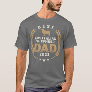T-shirt Meilleur Berger Australien Papa 2023 mignon Chien 