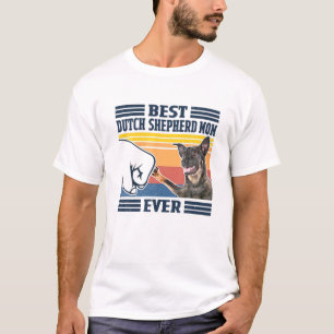 T-shirt Meilleur berger néerlandais Maman Jour Vintage des