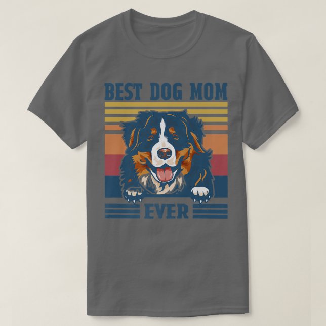 T-shirt Meilleur Bernese Mountain Maman Jamais Drôle Chien (Design devant)