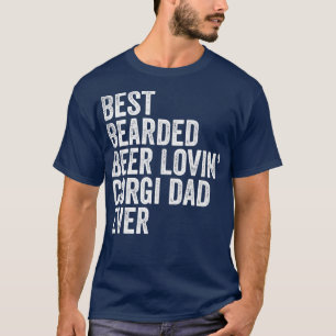 T-shirt Meilleur Bière Portée Lovin Corgi Papa Gift Pet Do