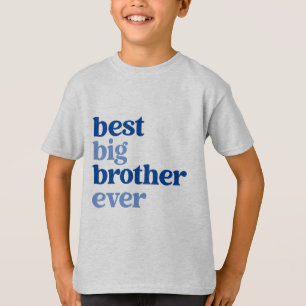 T-shirt Meilleur Big Brother toujours gris avec des garçon