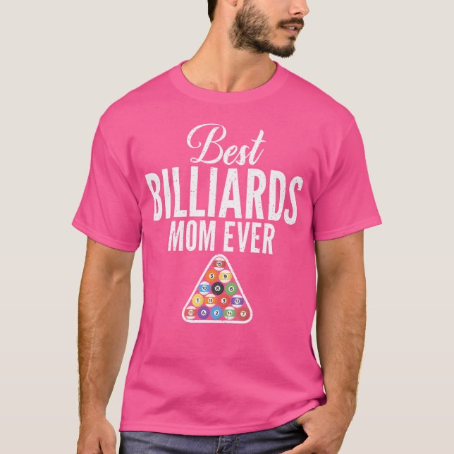 T-shirt Meilleur Billard Maman Ever Pool Billard Maman (Devant)