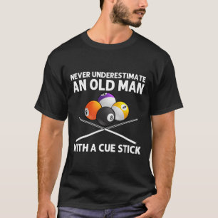 T-shirt Meilleur Billiard Art Pour Grand-Père Hommes Billi