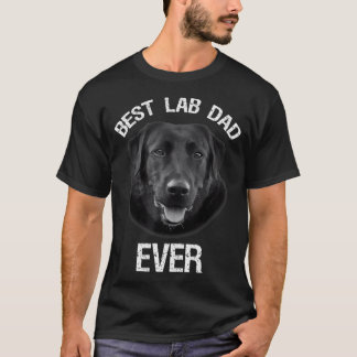 T-shirt Meilleur Black Labrador Retriever Papa Jamais Lab
