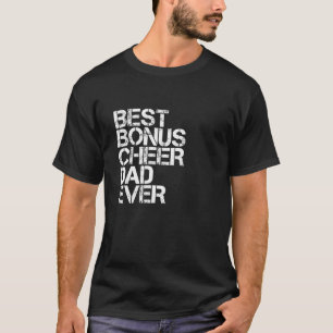 T-shirt Meilleur Bonus Cheer Papa Ever Cheerleader Stepdad