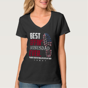 T-shirt Meilleur Bonus Efin Papa Merci D'Avoir Mis Avec M