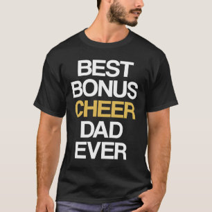 T-shirt Meilleur Bonus Encourage Papa Jamais Cheerleading
