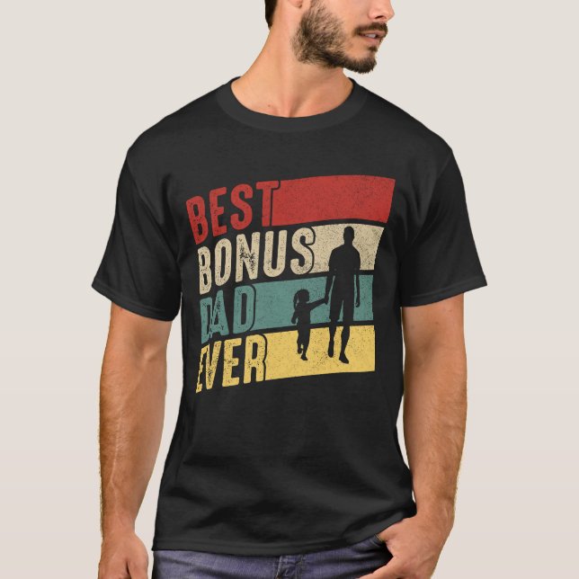 T-shirt Meilleur Bonus Papa Jamais Fête des pères Bonus Pa (Devant)