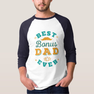 T-shirt Meilleur Bonus Papa Jamais Fête des pères Moderne
