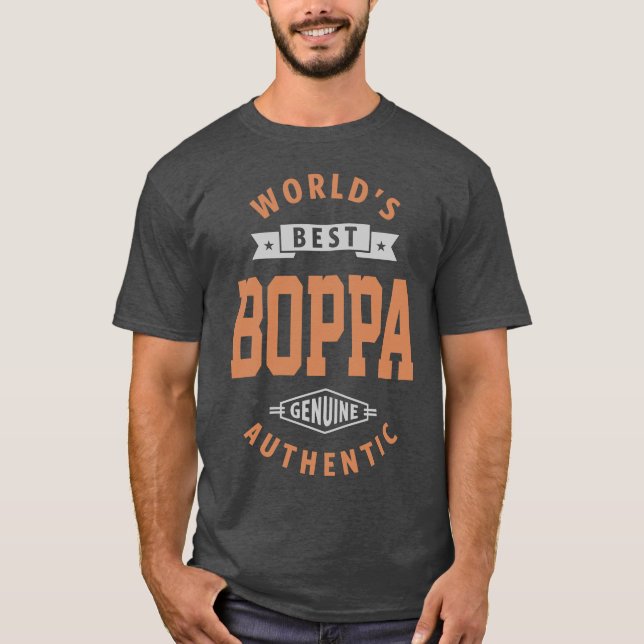 T-shirt Meilleur Boppa du monde (Devant)