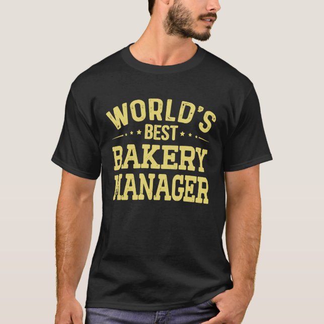 T-shirt Meilleur boulangerie du monde Titre du travail Bou (Devant)
