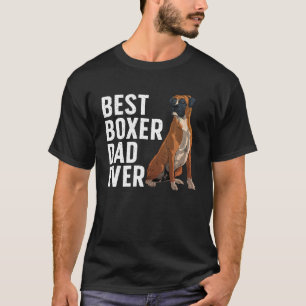 T-shirt Meilleur Boxer Chien Design Pour Hommes Papa Anima